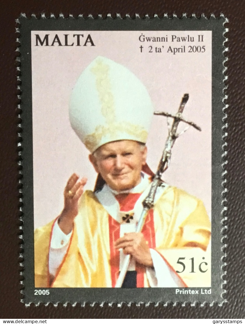 Malta 2005 Pope John Paul II Commemoration MNH - Malte
