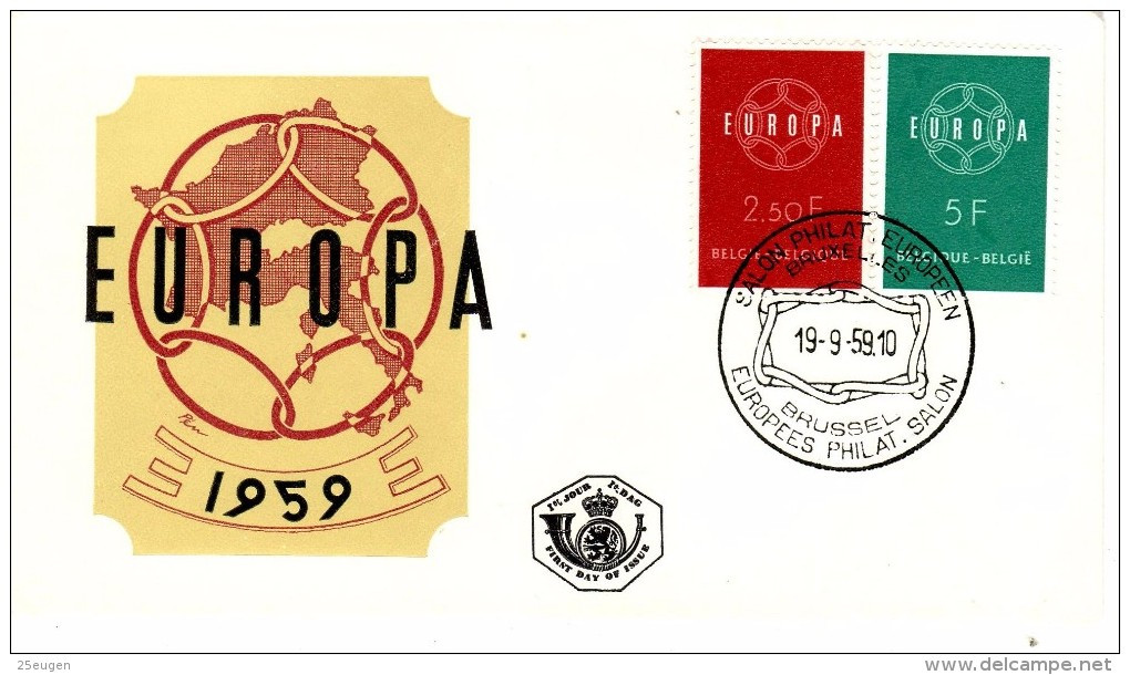 BELGIUM 1959 EUROPA CEPT FDC - 1959