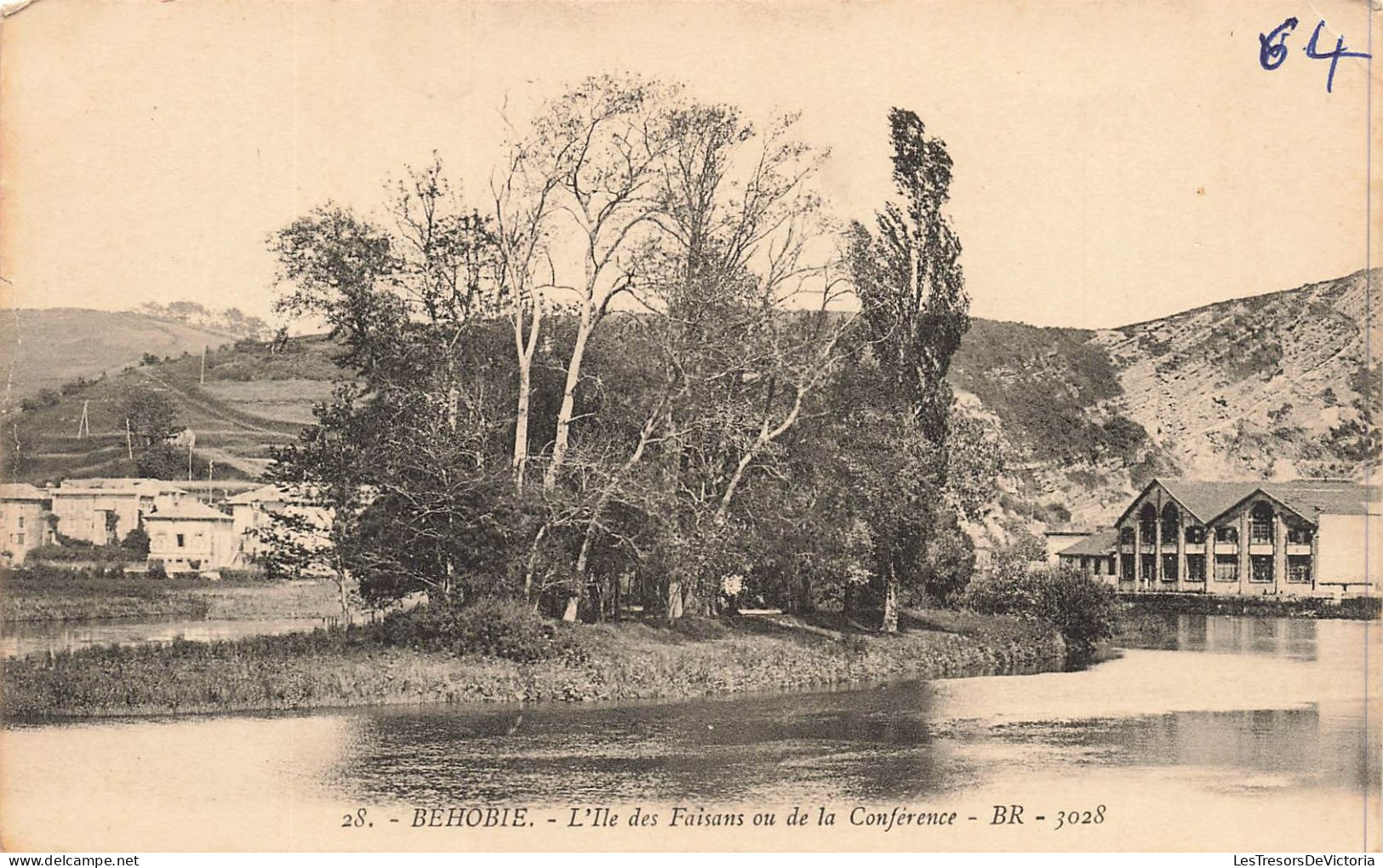 FRANCE - Behobie - L'île Des Faisans Ou De La Conférence - Carte Postale Ancienne - Béhobie