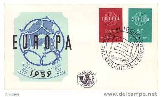 BELGIUM 1959 EUROPA CEPT FDC - 1959