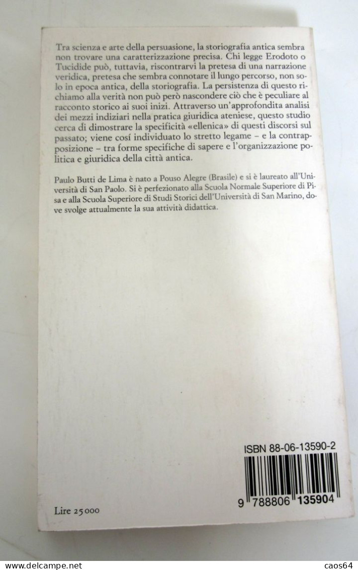 L'inchiesta e la prova Paolo Butti De Lima  Einaudi 1996