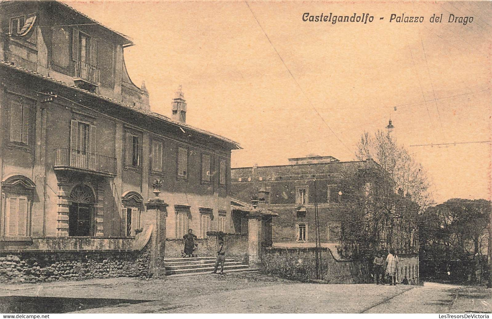 ITALIE - Castelgandolfo - Palazzo De Drago - Vue Panoramique Du Château - Carte Postale Ancienne - Otros Monumentos Y Edificios