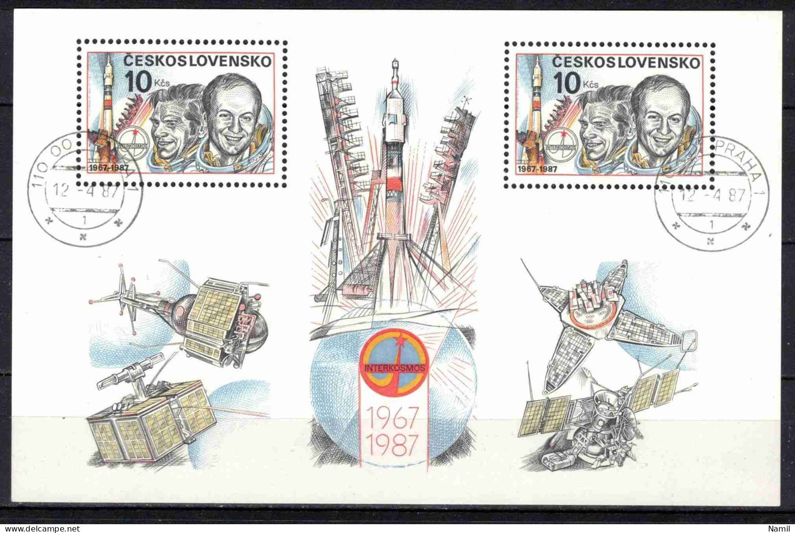 Tchécoslovaquie 1987 Mi 2908 - Bl.69 (Yv BF 73), Obliteré - Used Stamps