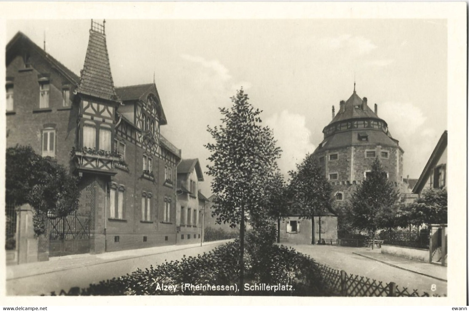 Allemagne - Carte Postale - Alzey -(Rheinhessen), Schillerplatz - Alzey