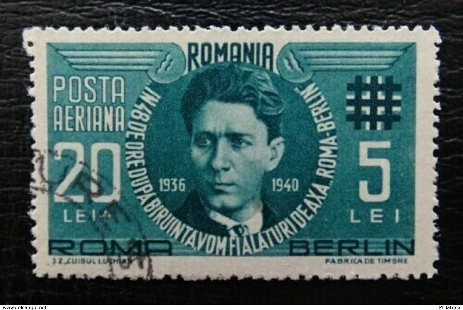 Romania Sc #CB1 , Mi 681 , Used , Codreanu - IRON GUARD - Used Stamps