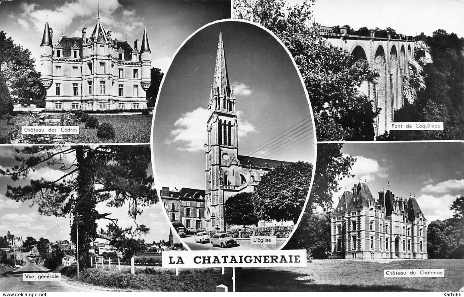 La Chataigneraie * Souvenir De La Commune * Cpa 5 Vues - La Chataigneraie