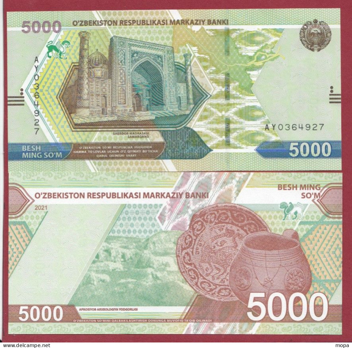 Ouzbékistan 5000 SUM  2021 ---UNC---(203) - Uzbekistán