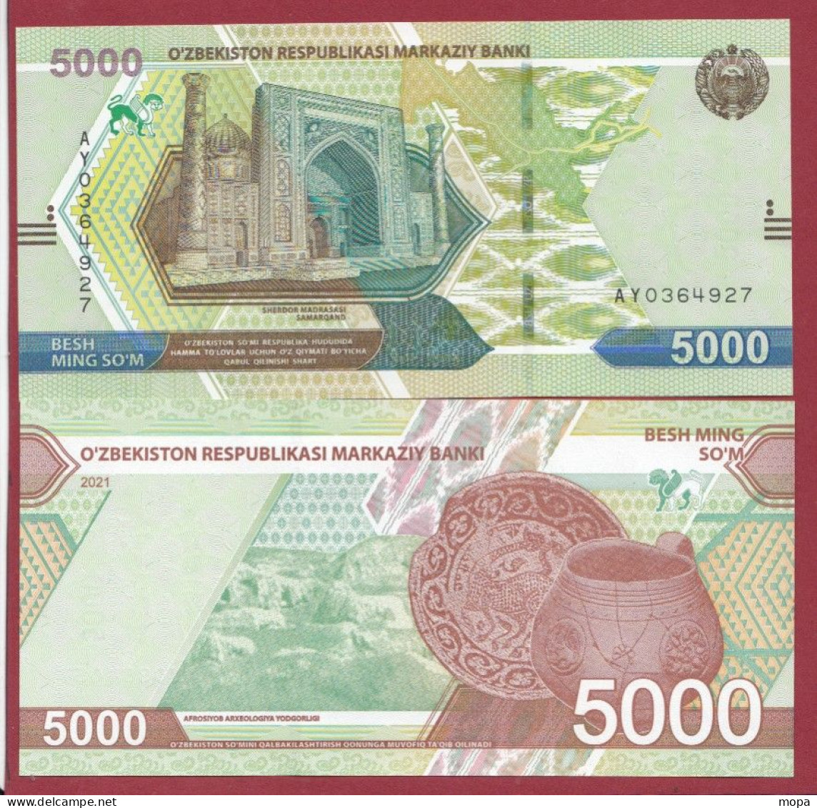 Ouzbékistan 5000 SUM  2021 ---UNC---(203) - Ouzbékistan