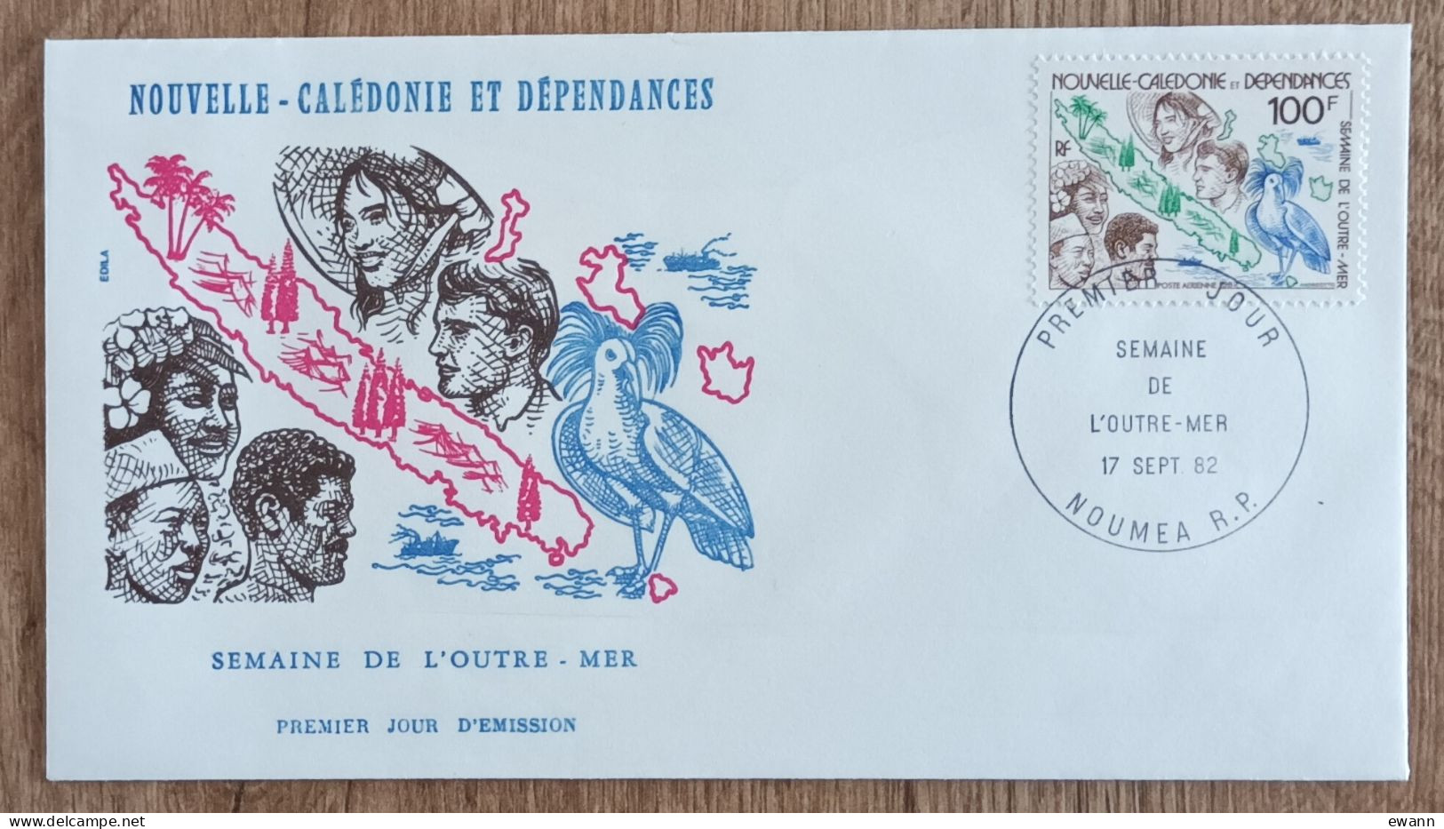 Nouvelle Calédonie - FDC 1982 - YT Aérien N°226 - Semaine De L'Outre Mer - FDC