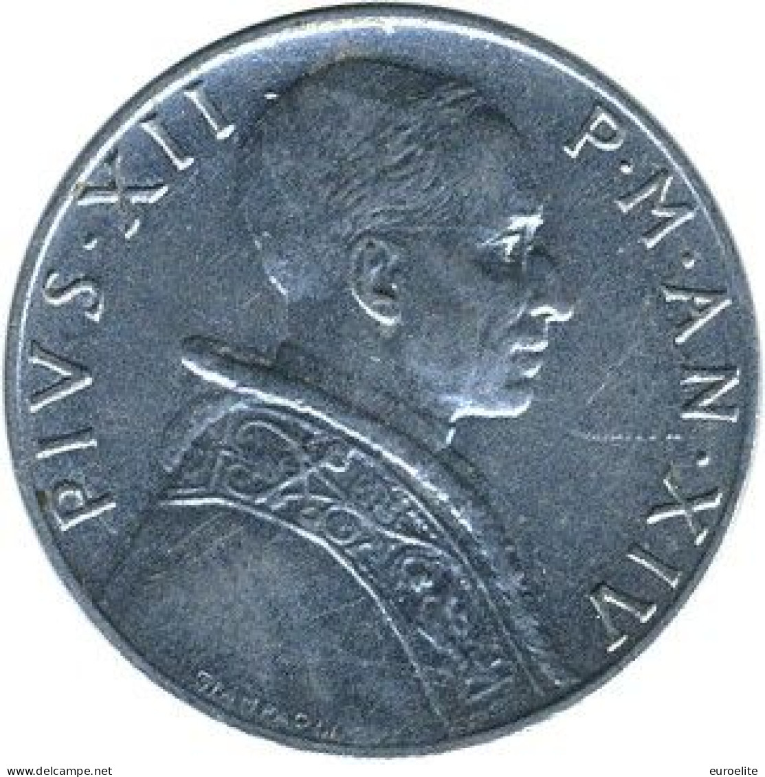 VATICANO  PIO XII 5 Lire ANNO 1952 - Vatican