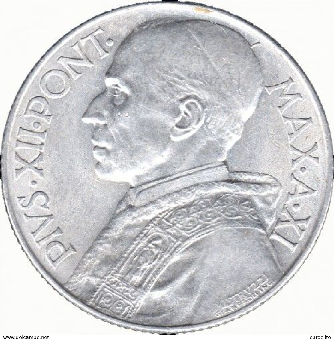 VATICANO  PIO XII 5 Lire ANNO 1949 - Vatican