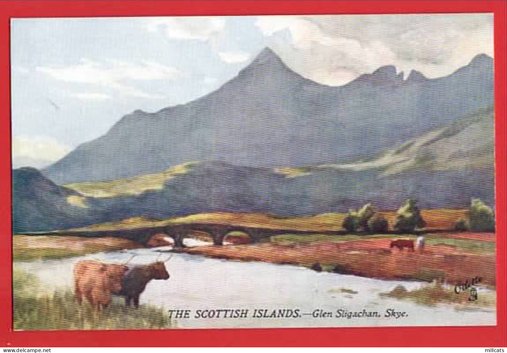 SKYE  GLEN SLIGACHAN  RAPHAEL TUCK BONNIE SCOTLAND  ISLANDS    SERIES+ HIGHLAND CATTLE - Fife