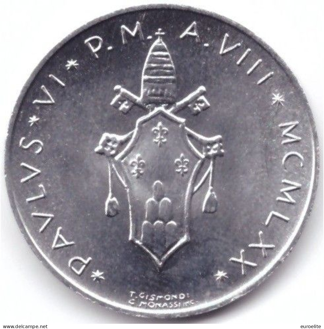 VATICANO  PAOLO VI 5 Lire ANNO 1970 FDC - Vatican