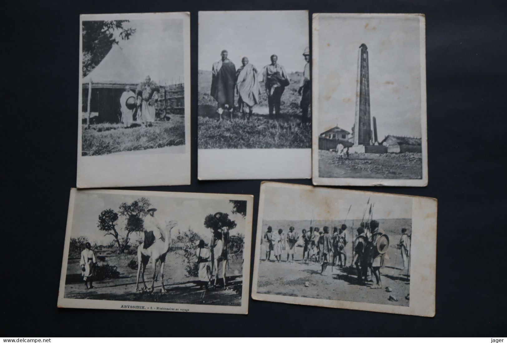 Lot 5 CPA  Ethiopie Abyssinie  Divers Guerrier, Afars, Oromo      Gros Plan Afrique - Ethiopie