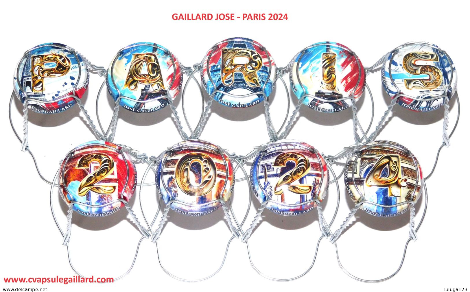 News - Série De 9 Capsules De Champagne - GAILLARD JOSE (Paris 2024) - Collections