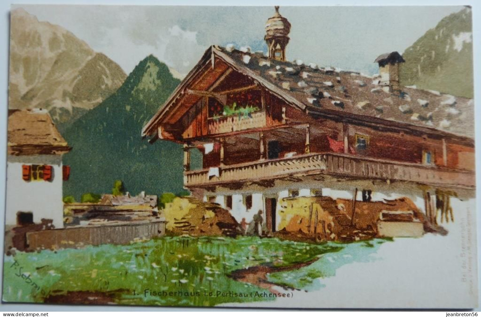 Fischerhaus I.d. Pertisau ( Achensee) - CPA Illustrée P. Schm....Bei Der Brennerbahn - Pertisau