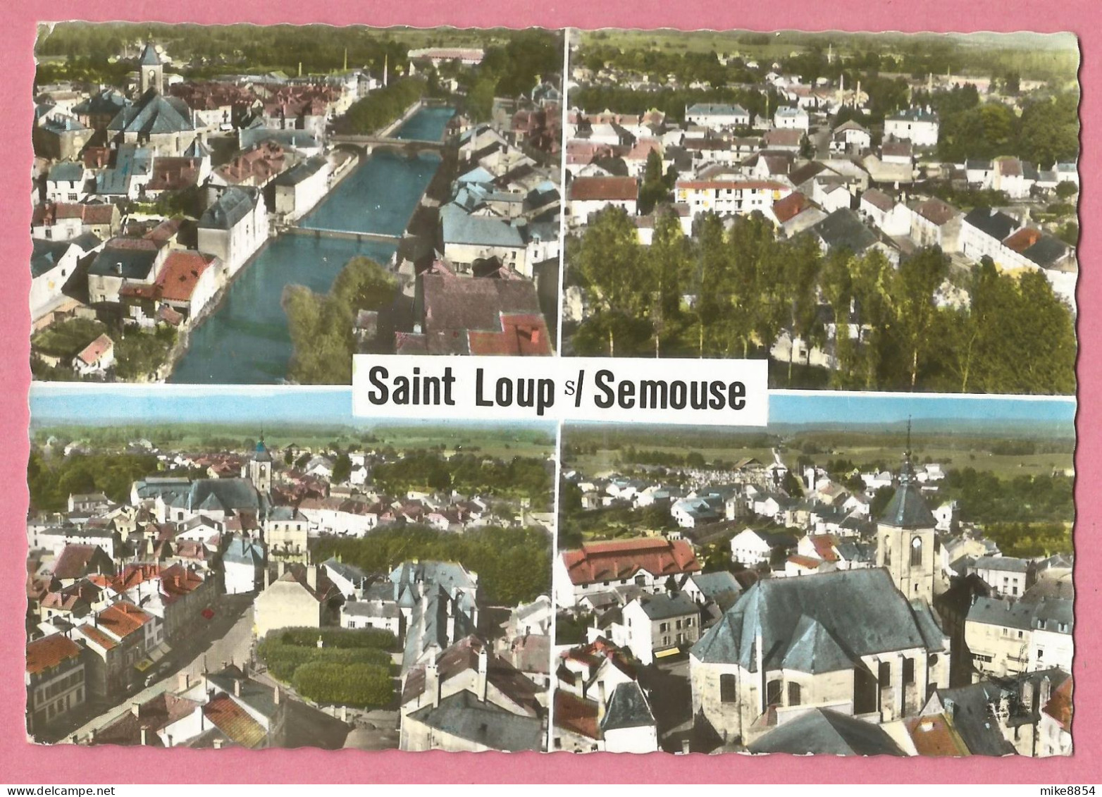 SAS1482 CP  SAINT LOUP SUR SEMOUSE  (Haute-Saône)  Les Ponts - Vue Générale - Le Centre - L'Eglise  ++++++ - Saint-Loup-sur-Semouse