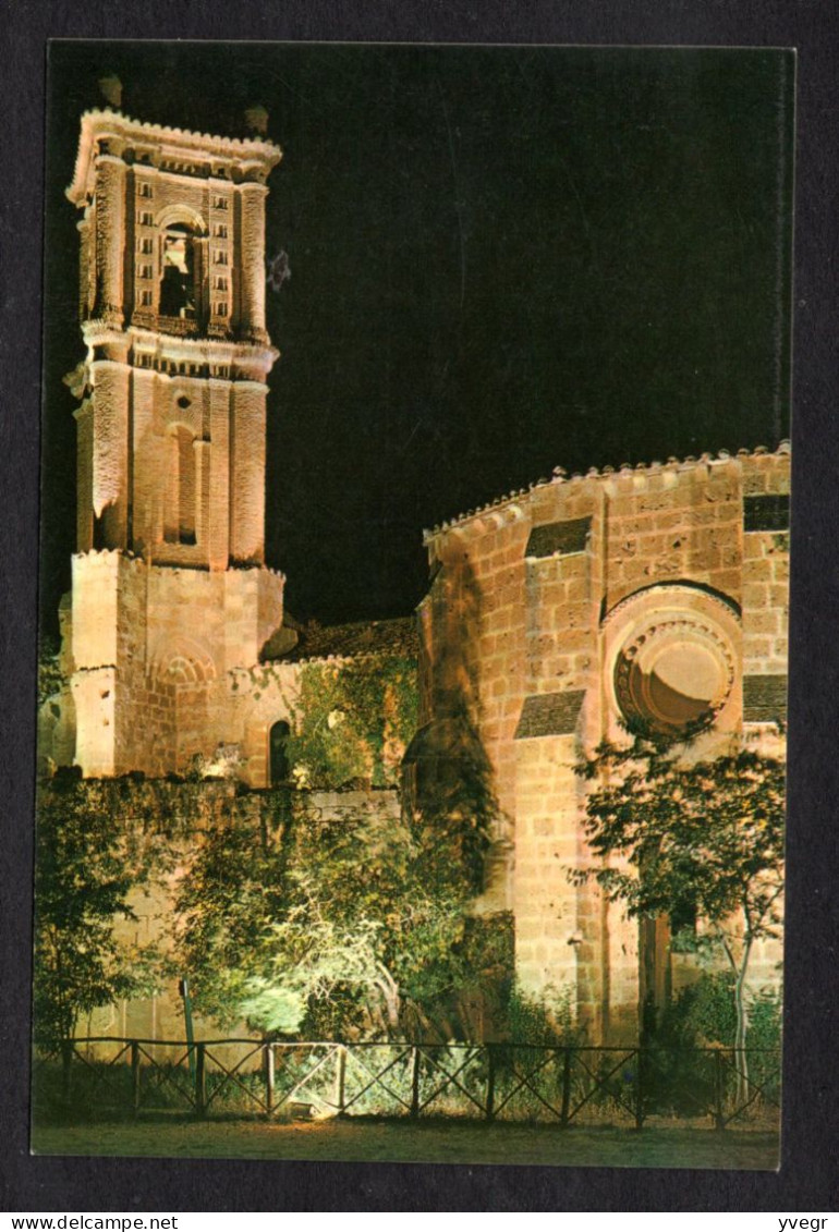 Espagne -n° 40 -Monasterio De PIEDRA (Zaragoza) Torres Y Abside De La Iglesia Antigua , Nocturna -Tour Et Abside Eglise - Otros & Sin Clasificación