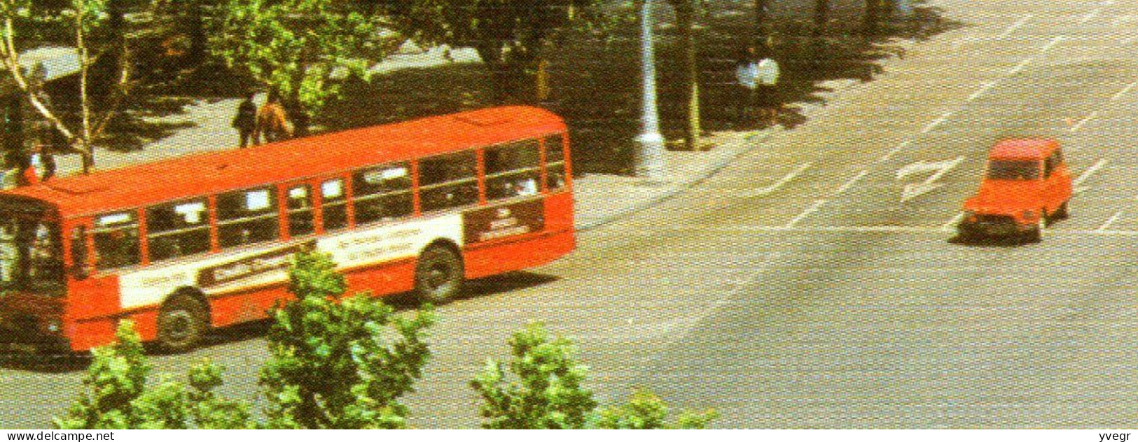 Espagne - N° 135 - ZARAGOZA - Pza De Paraiso Y Avenue De La Independencia ( Voiture Citroën Dyane Et Vieux Bus) - Zaragoza