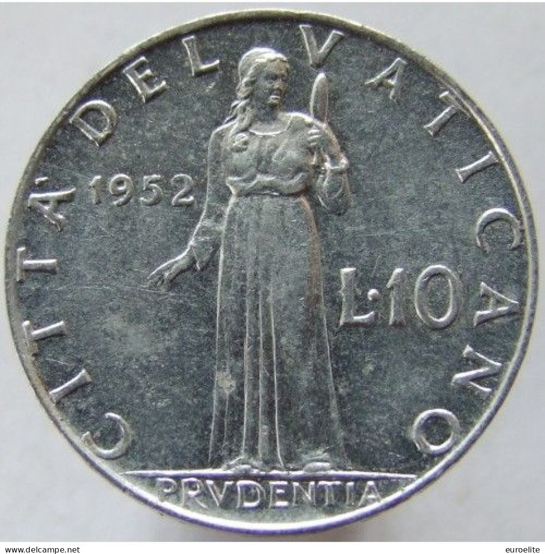 VATICANO  PIO XII 10 Lire ANNO 1952 - Vatican