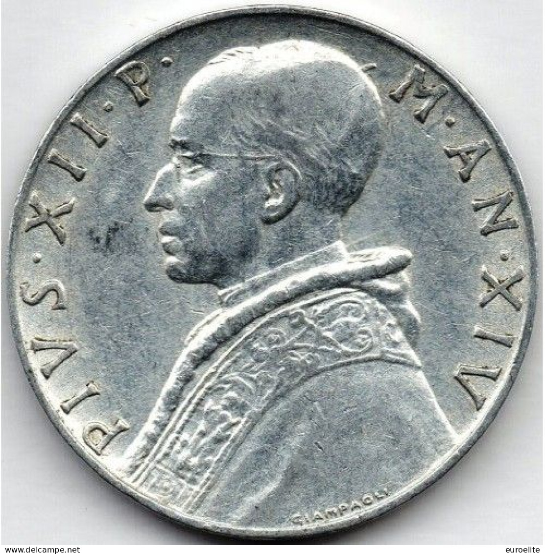 VATICANO  PIO XII 10 Lire ANNO 1952 - Vatican