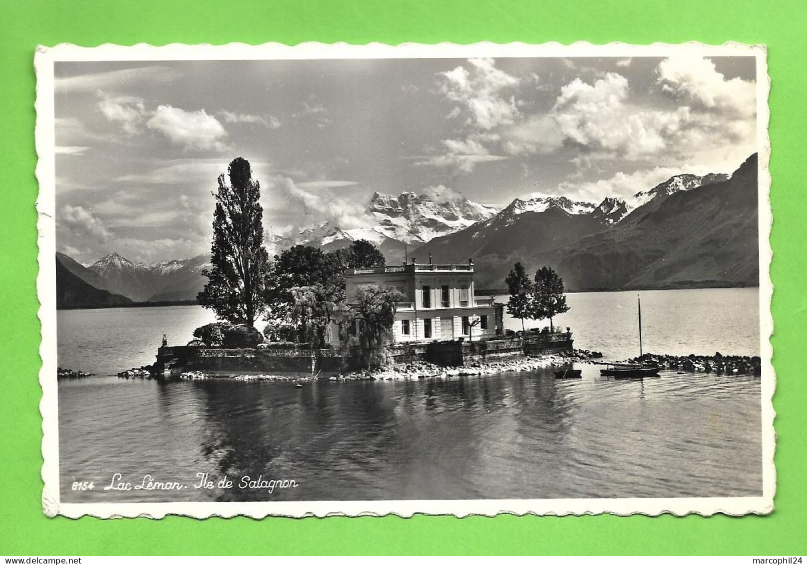 LAC LEMAN - ILE De SALAGNON - SUISSE = 8154 - Ed. Phot. Perrochet, Lausanne + CHAILLY SUR CLARENS - 1960 ? - Lago Lemano