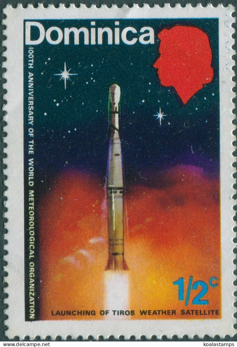 Dominica 1973 SG373 ½c Weather Satellite Launch MLH - Dominica (1978-...)