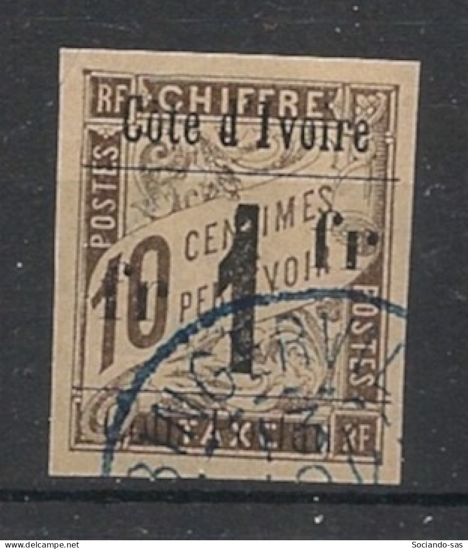 COTE D'IVOIRE - 1903 - Colis Postaux N°YT. 8 - Type Duval 1f Sur 10c Brun - Oblitéré / Used - Usados