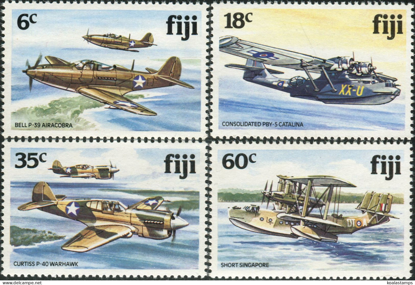 Fiji 1981 SG624-627 Aircraft Set MNH - Fiji (1970-...)