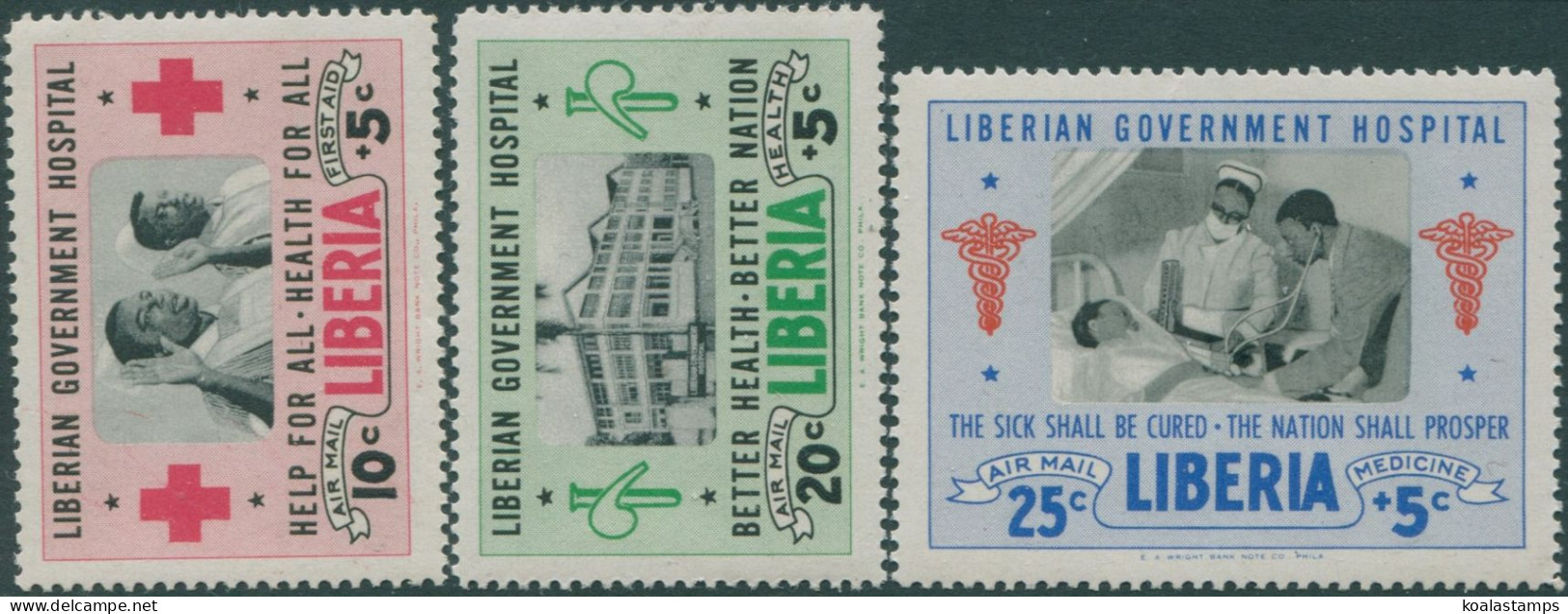 Liberia 1954 SG742-744 Hospital Fund MNH - Liberia