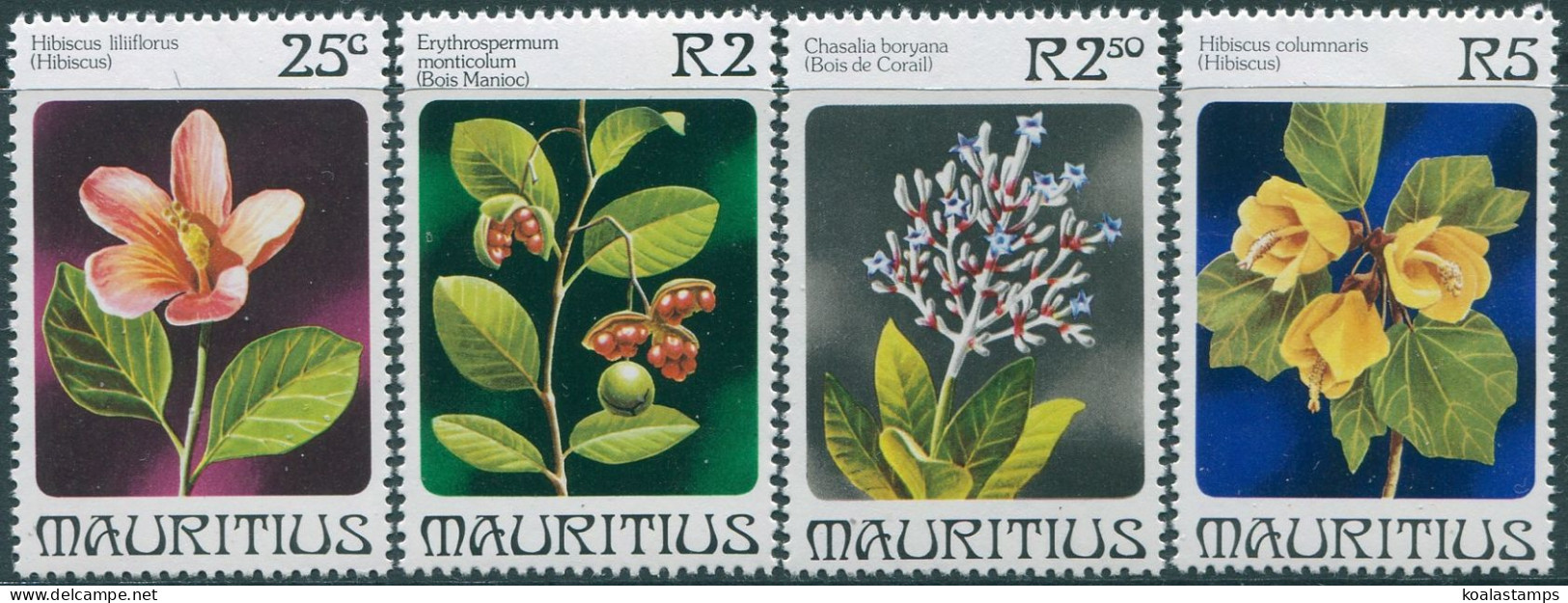 Mauritius 1981 SG605-608 Flowers Set MNH - Mauricio (1968-...)