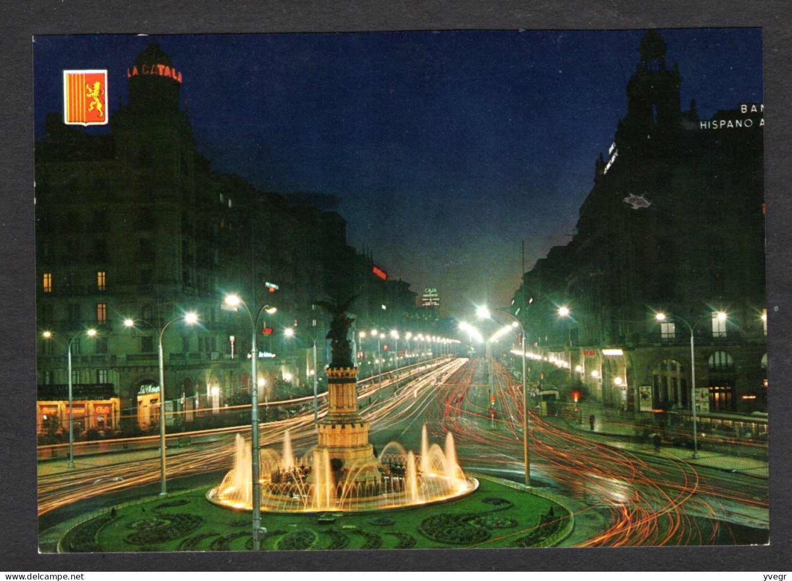 Espagne - N° 309 - ZARAGOZA - Avenida De La Independencia Vista Nocturna - Avenue De L'Indépendence Vue De Nuit - Zaragoza