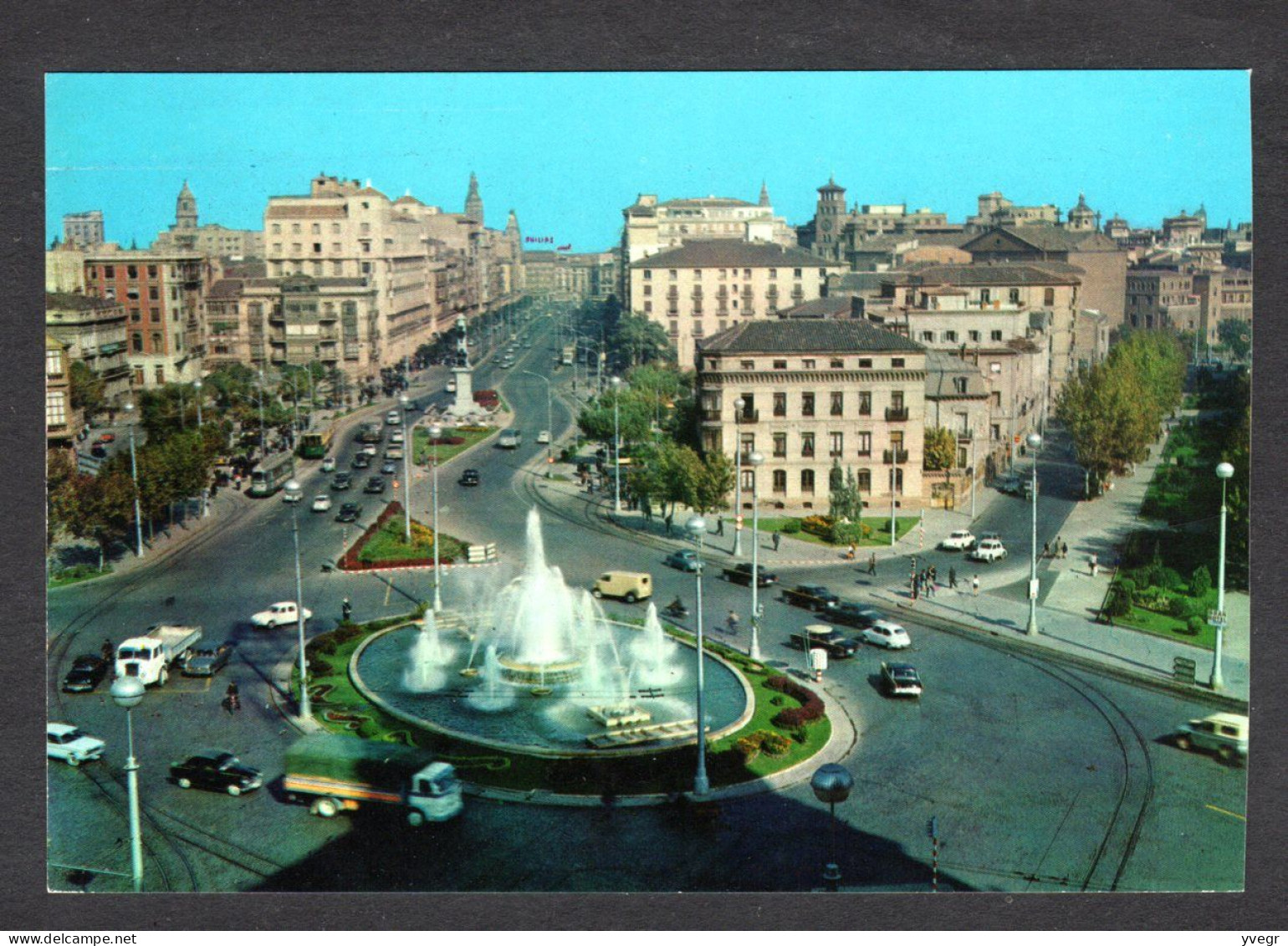 Espagne - N° 43 - ZARAGOZA - Plaza Paraiso Y Avenida Independencia ( Place Paradis Et Avenue De L'Indépendence) - Zaragoza