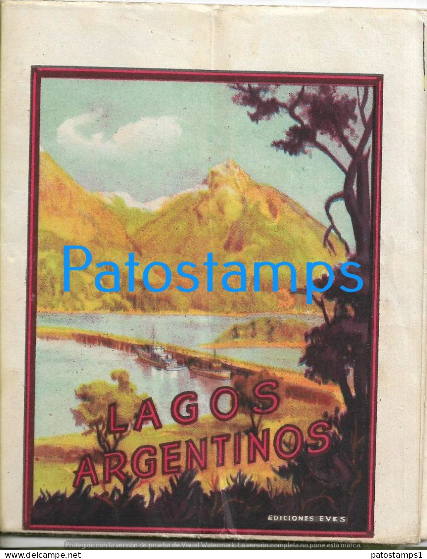 225234 ARGENTINA CHILE LOS LAGOS MAPAS MAP PLANOS DE ORIENTACION TURISTICA 57 X 3 CM NO POSTAL POSTCARD - Argentinië