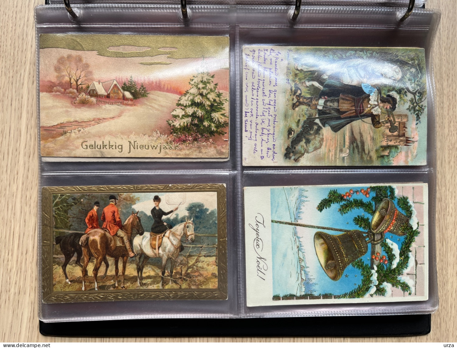 68 cpa gaufrées-- 68 embossed vintage postcards