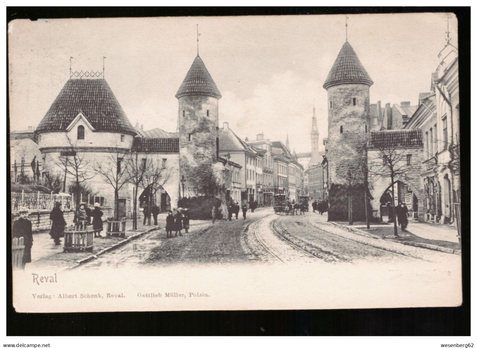 Reval/ Tallinn Lehmpforte Tram 1916 - Estland