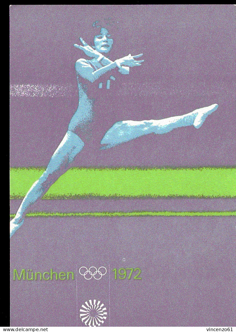 MUNCHEN OLIMPIC GAME  1972 GINNASTICA OFFICIAL POST CARD - Ginnastica