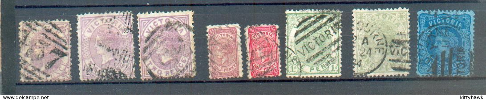 B 211 - Victoria - YT 65-69-70-71-71a-72-73-74 ° Obli - Used Stamps