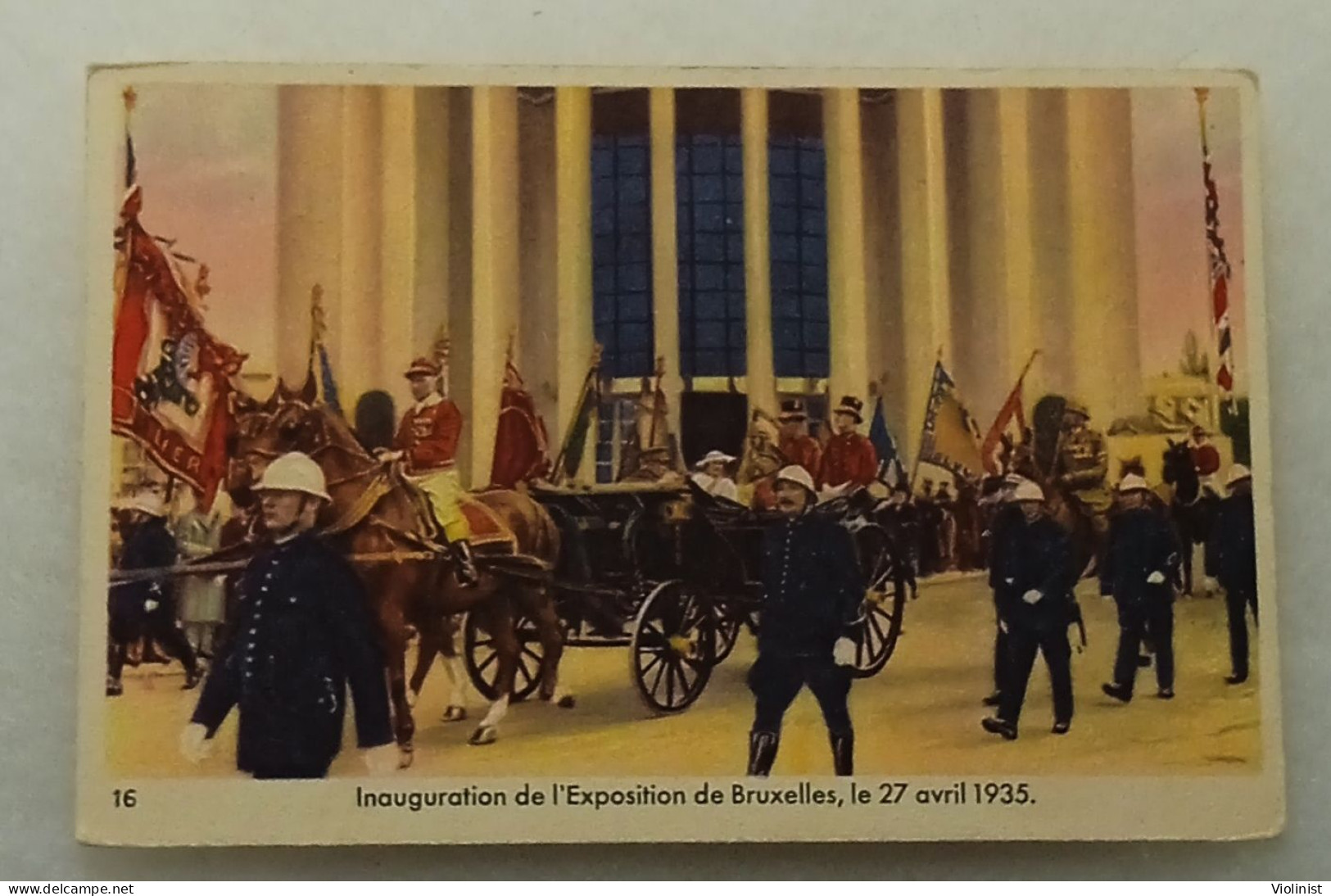 Inauguration De I'Exposition De Bruxelles,le 27 Avril 1935.-serie REINE ASTRID - Côte D'Or