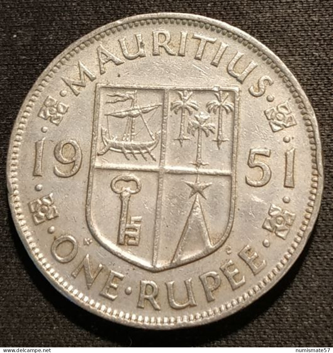 ILE MAURICE - MAURITIUS - 1 RUPEE 1951 - GEORGE VI - KM 29 - ( ROUPIE ) - Mauritius