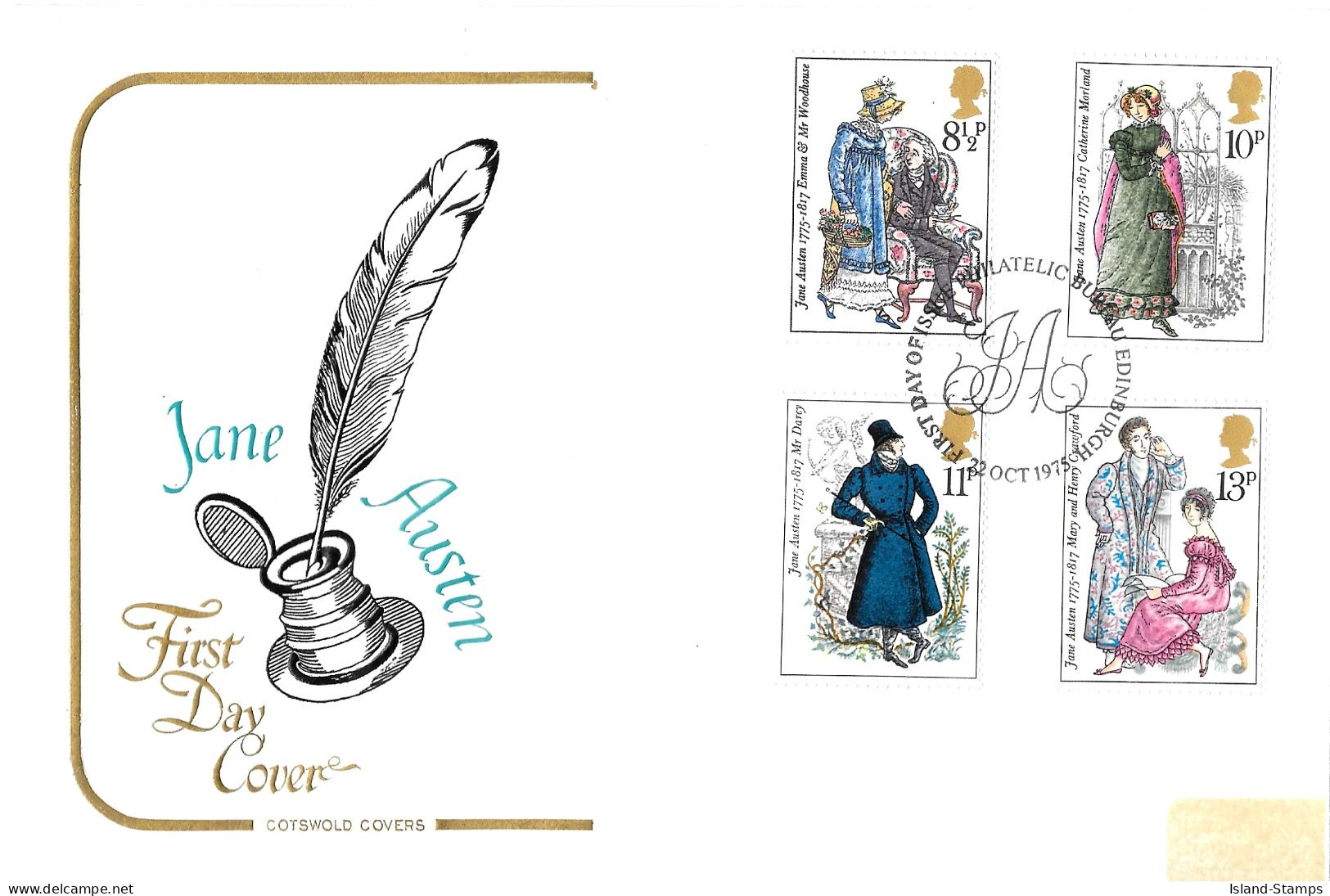 1975 Austen Addressed FDC Tt - 1971-80 Ediciones Decimal