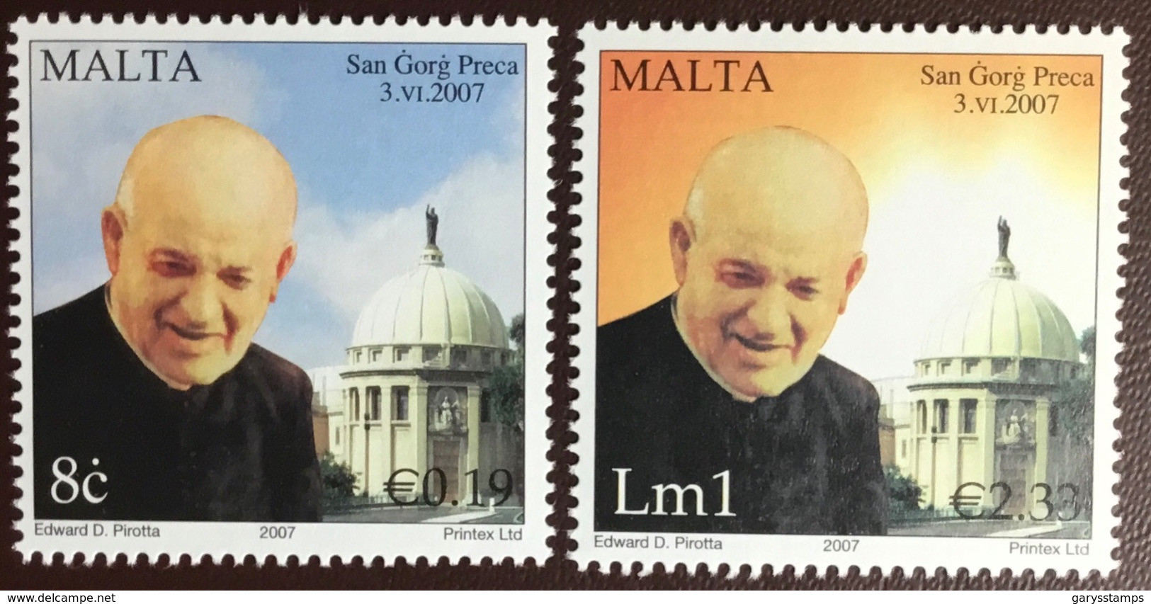 Malta 2007 Canonization Of San Gorg Preca MNH - Malte