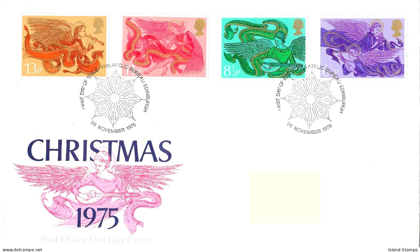 1975 Christmas Addressed FDC Tt - 1971-1980 Em. Décimales