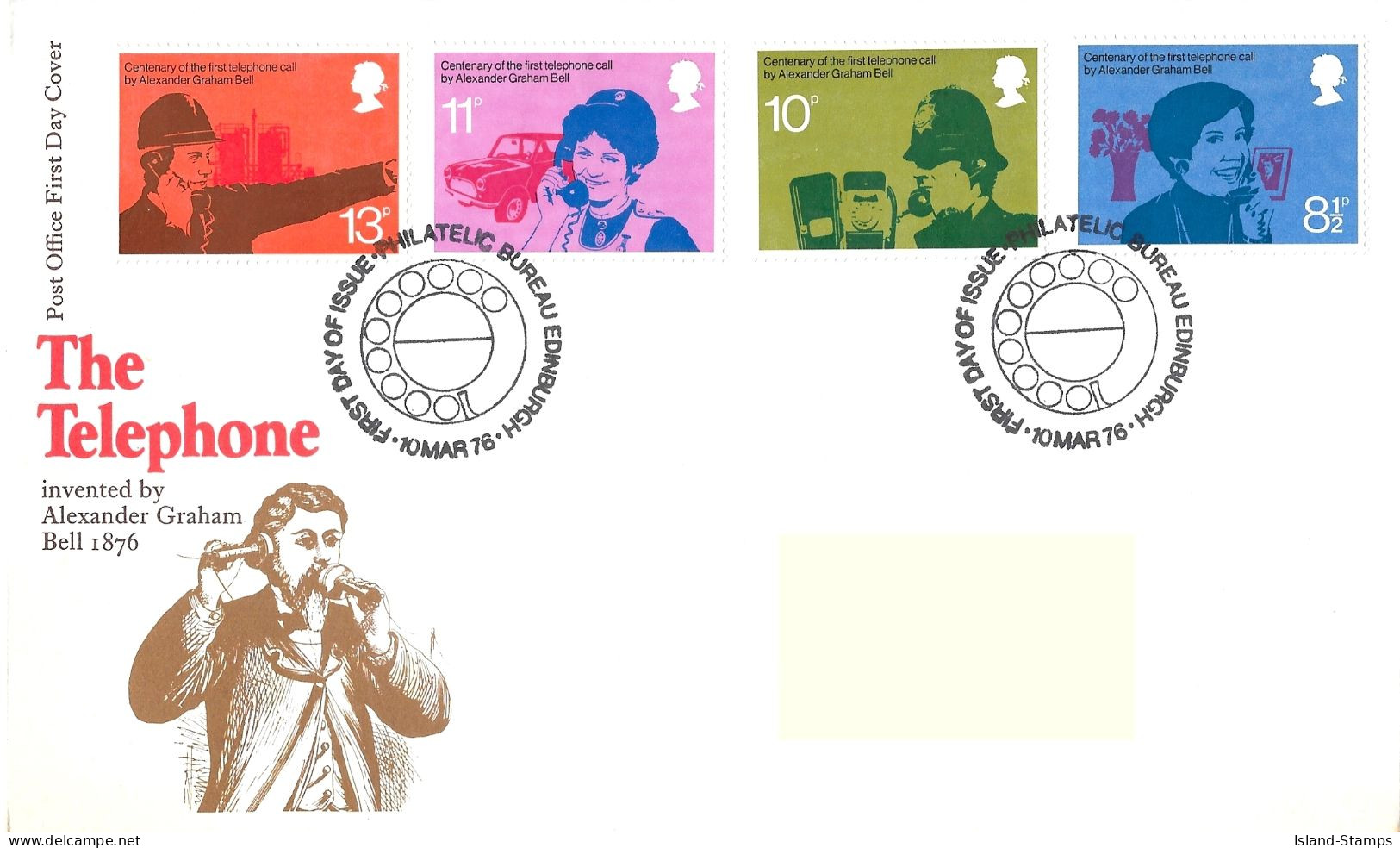 1976 Telephones Addressed FDC Tt - 1971-1980 Em. Décimales