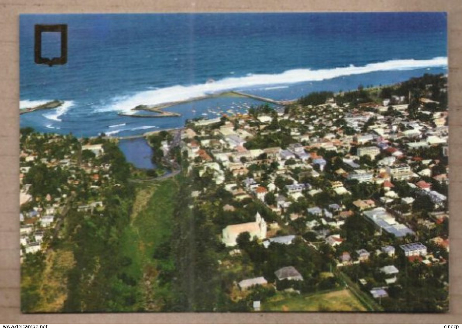 CPSM ILE DE LA REUNION - SAINT PIERRE - Vue Aérienne De Saint-Pierre - TB PLAN Partie Quartier Avec Détails Maisons - Saint Pierre