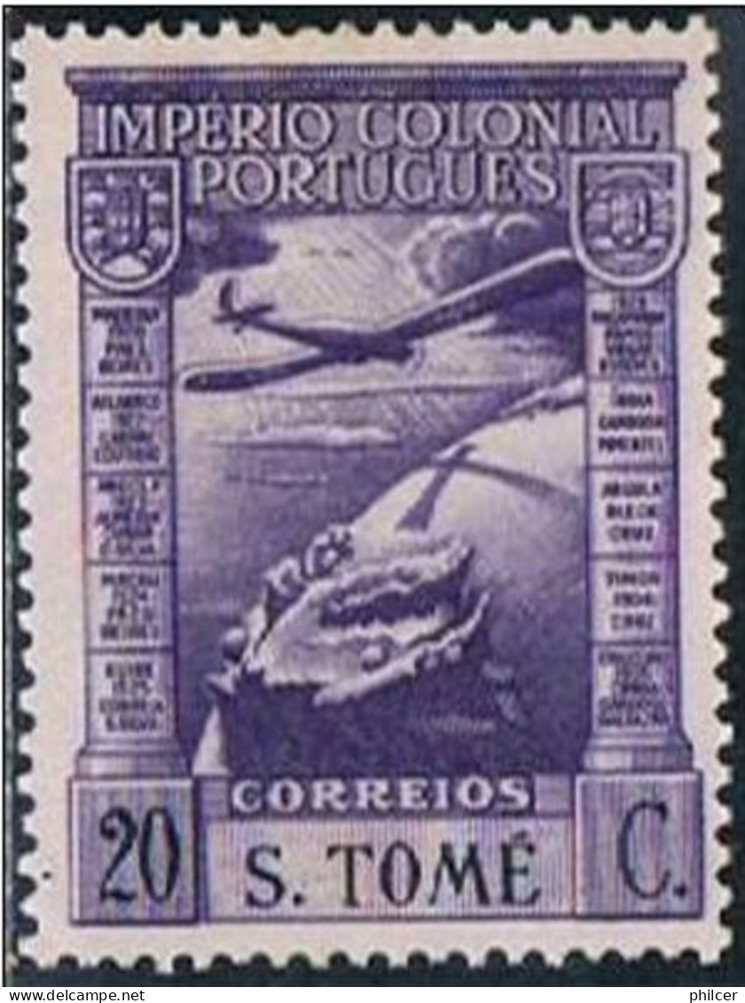 S. Tomé, 1938, # 2, Correio Aéreo, MH - St. Thomas & Prince