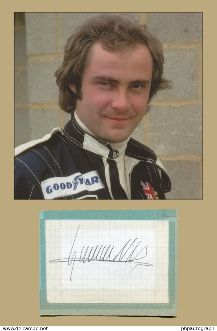 Gunnar Nilsson (1948-1978) - Swedish Racing Driver - Signed Page + Photo - COA - Sportief