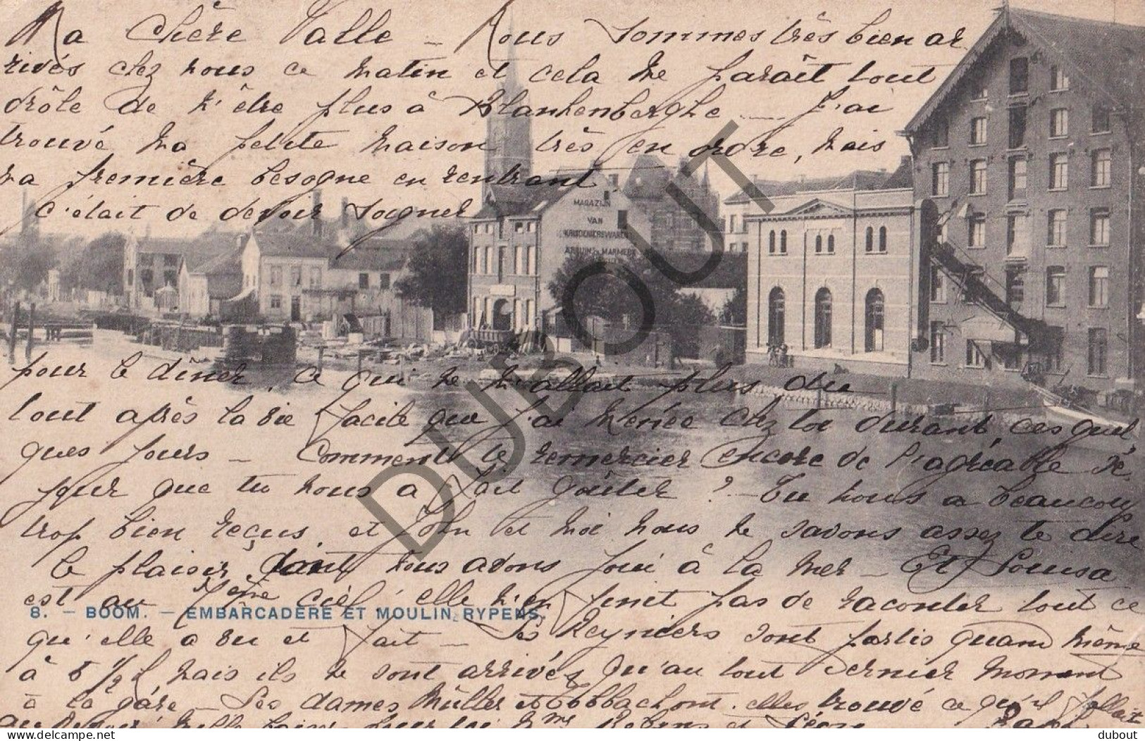 Postkaart - Carte Postale - Boom - Embarcadere Et Moulin Rypens  (C5772) - Boom