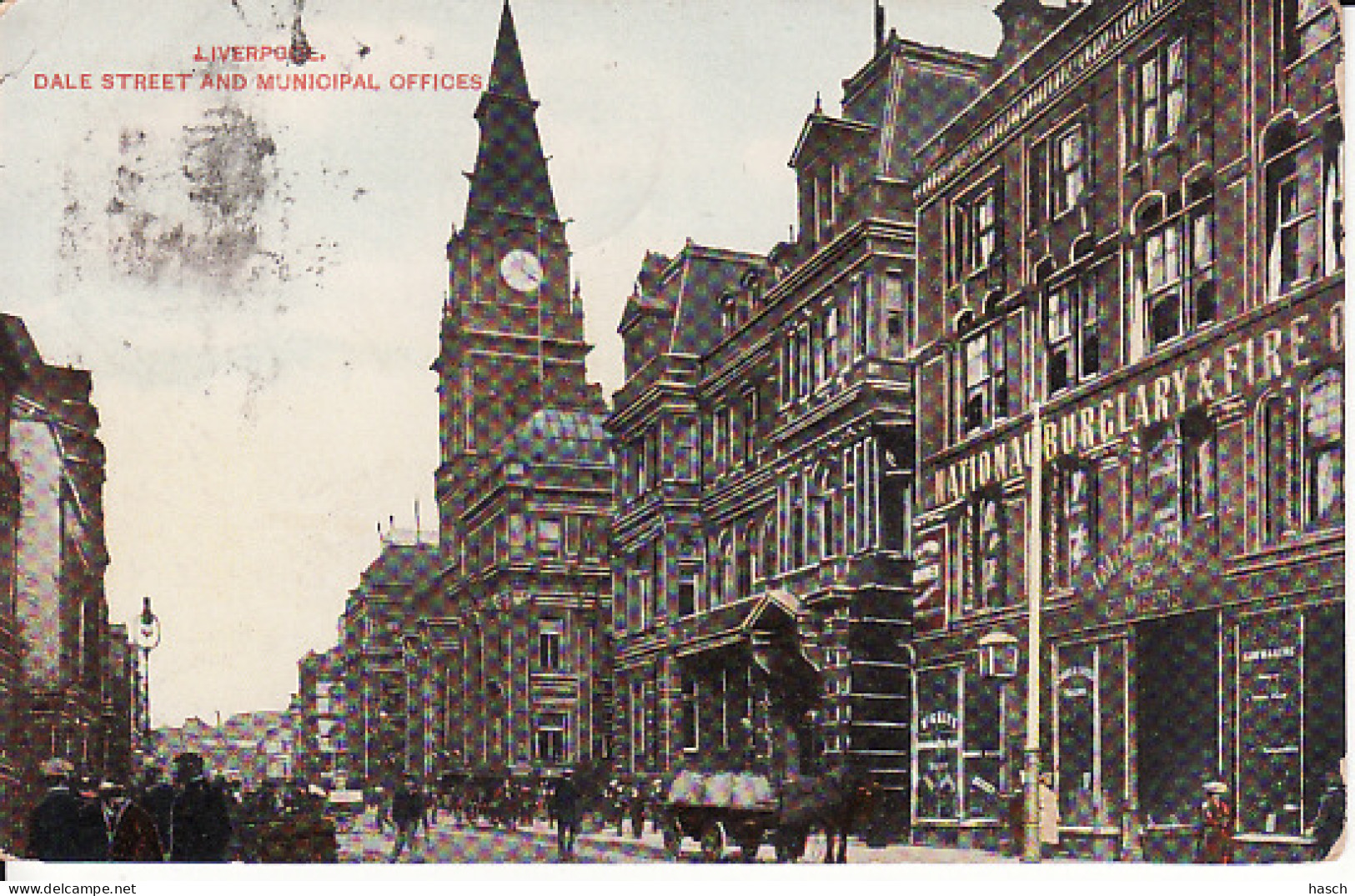 28113Liverpool, Dale Street And Municipal Offices (1909) (see Corners) - Liverpool