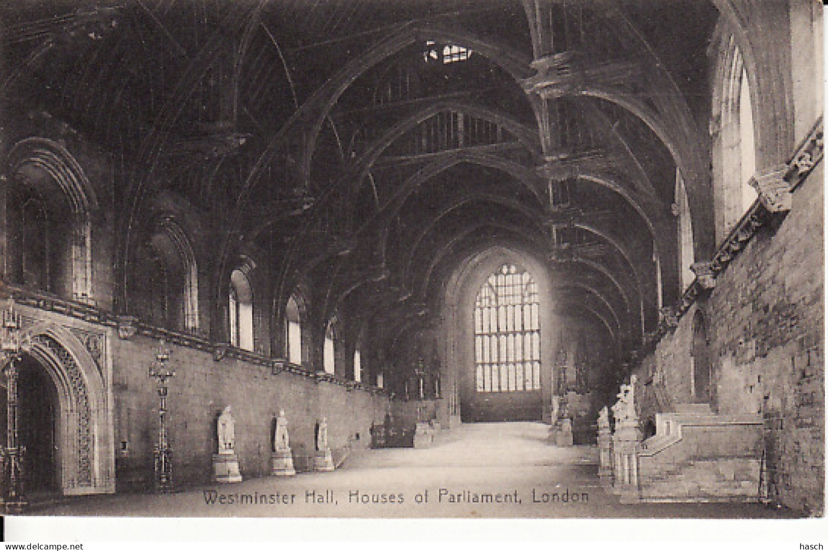 2811	57	London, Westminsterhal, Houses Of Parliament  (1909) (see Corners) - Houses Of Parliament